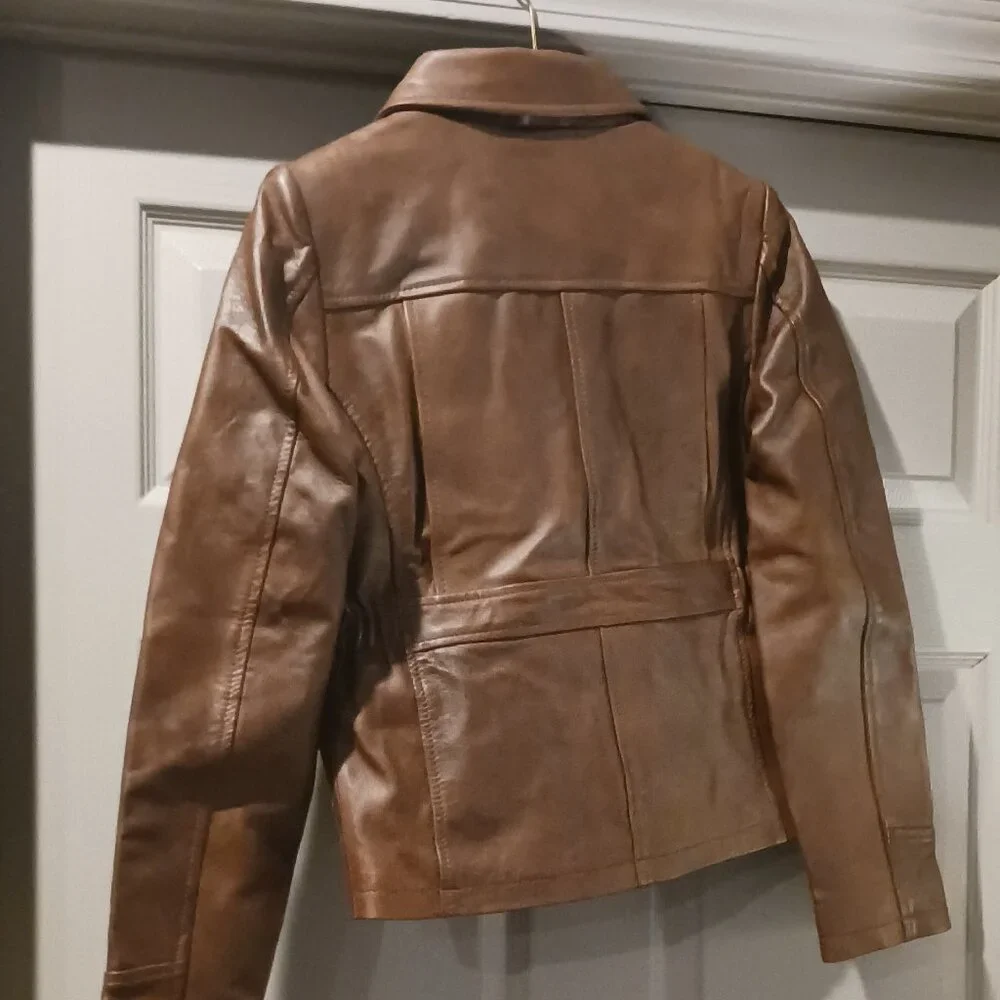 NWT LeatherCult Women's Leather Jacket Size  Small - Picture 3 of 5